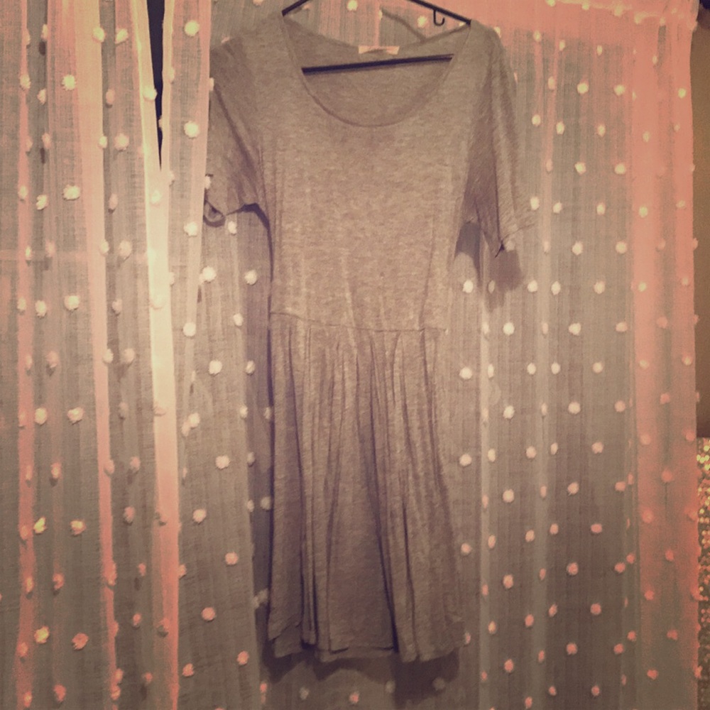 Fit & flare grey dress